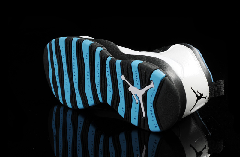 Air Jordan 10 Mens Shoes Aaa Black/White/Blue Online